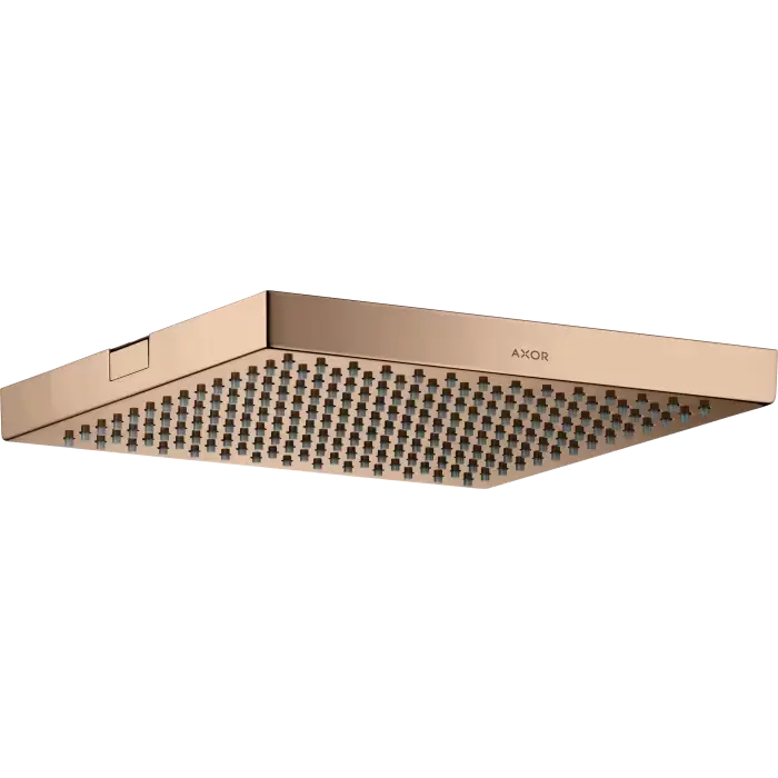 Bardzo popularny produkt | Showersolutions głowica prysznicowa 240/240 1jet do montażu w suficie czerwony złoty polerowany 10924300
