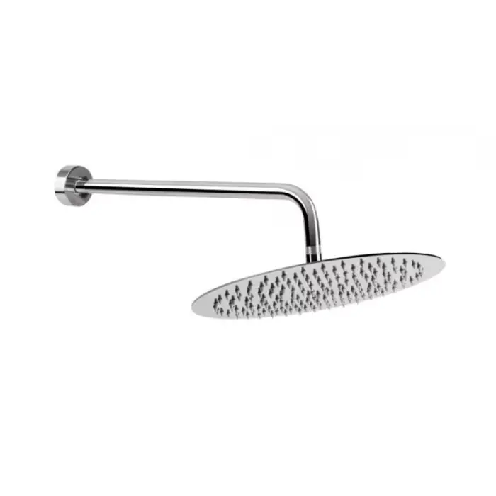 Świetna cena - Ramię natryskowe z mocowaniem ściennym okrągłe 1/2" - 40cm - hydroland d.ram.o + deszczownica ultra D.RAM.O+DESZCZ.OK.30