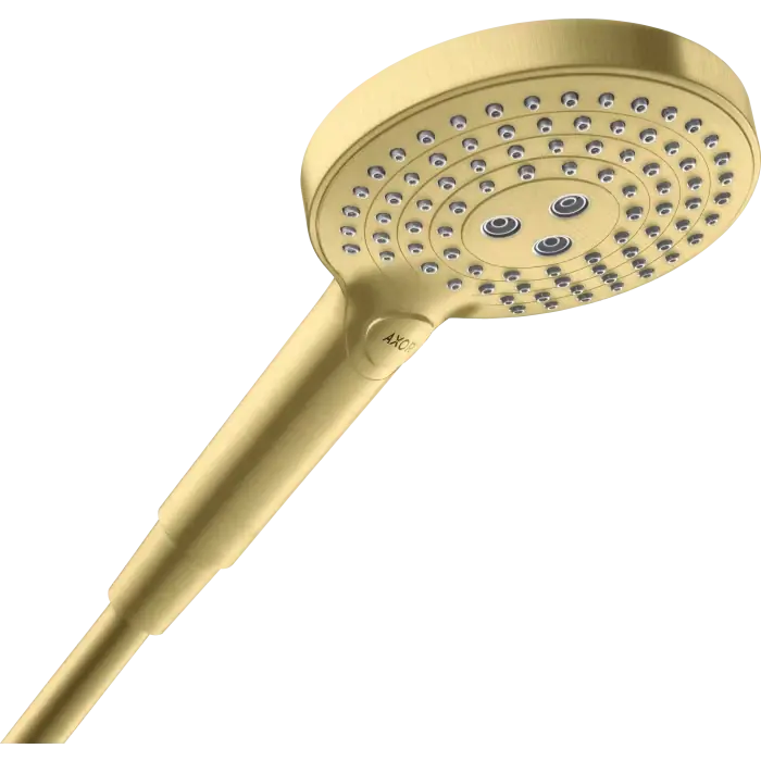 Zostało tylko kilka sztuk - Showersolutions główka prysznicowa 120 3jet ecosmart mosiądz szczotkowany 26051950
