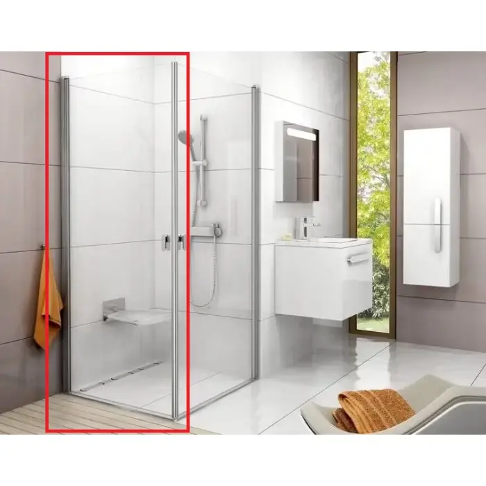Chrome drzwi prysznicowa 1qv40101z1 crv1-80 biały+transparent 1QV40101Z1 - Tylko w tym tygodniu