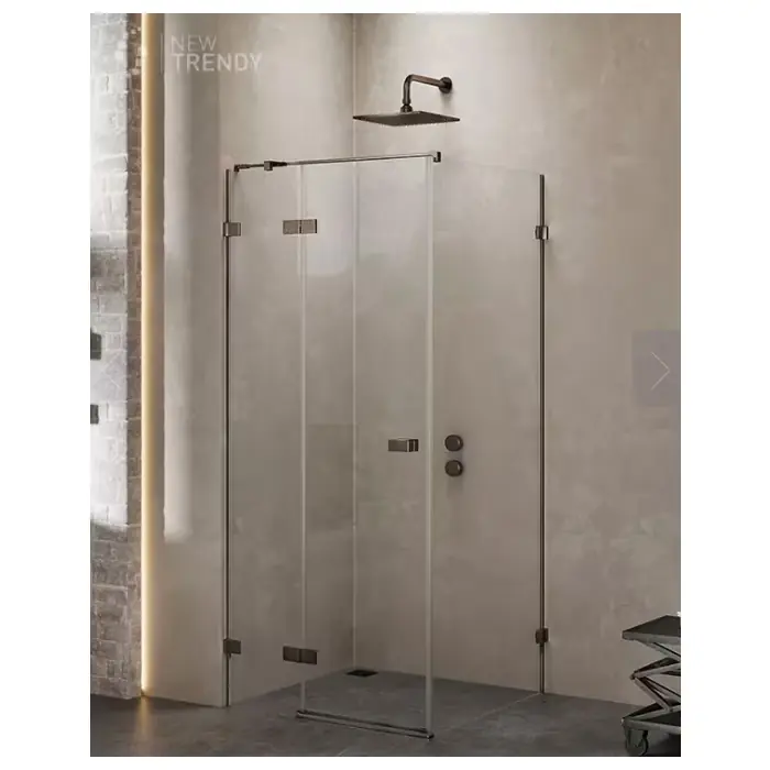Bardzo popularny produkt - Kabina prysznicowa avexa gunmetal brushed 1d prostokątna p 90x120x200 szkło czyste 6mm active shield 2.0 EXK-3359