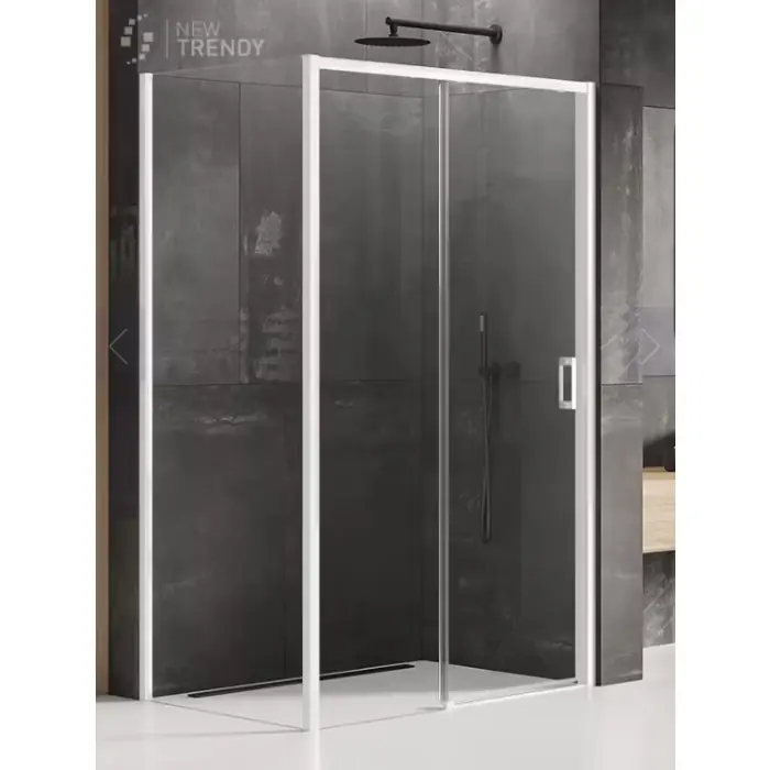 Oferta - Nz4 kabina prysznicowa prime white 1d prostokątna l 160x80x200 szkło czyste 6mm active shield 2.0 K-1381
