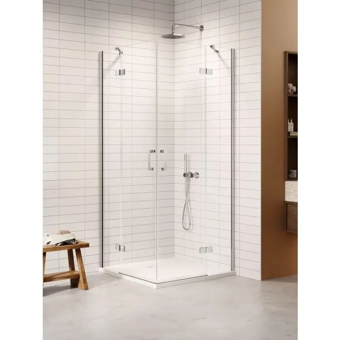 Nowość w sprzedaży | Nz4 kabina nesta chrom 2d prostokątna 120x110x200 czyste 6mm active shield 2.0 K-3679
