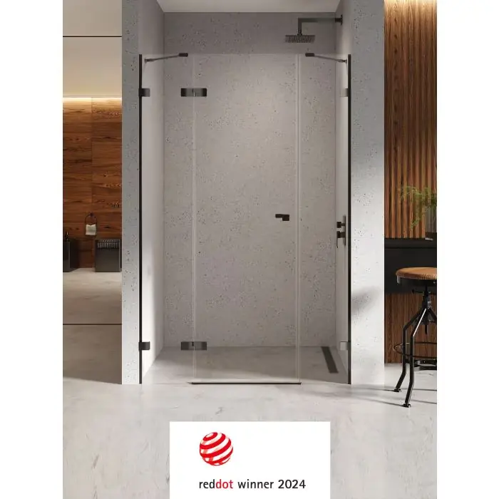 Nowy produkt - Nz4 drzwi wnękowe eventa black chrome plus 1d l 150x200 szkło czyste 8mm active shield 2.0 EXK-6141
