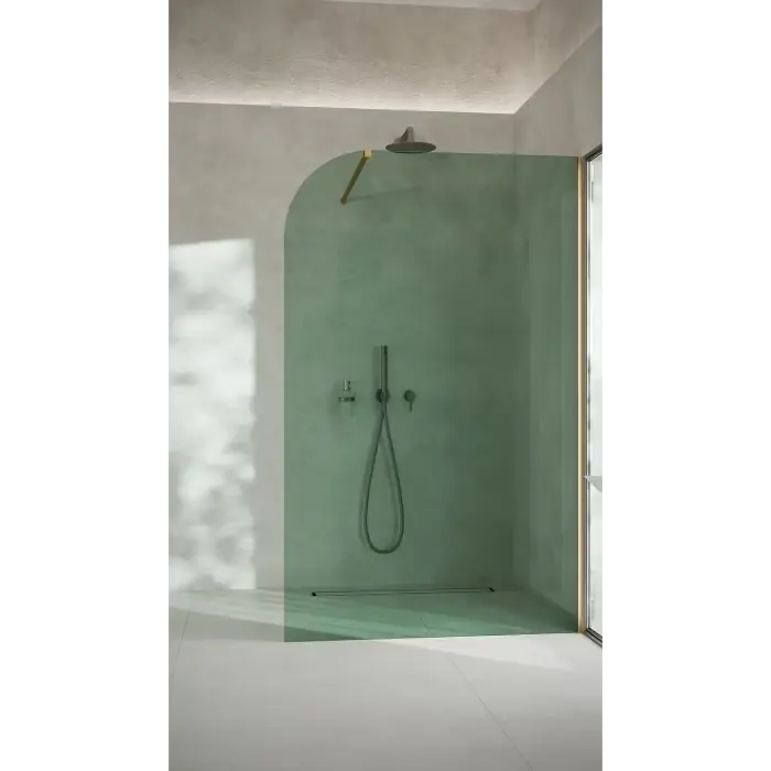 ścianka prysznicowa grafitowy garda wall 120 cm (złoto szczotkowane) SPR-005GR-120ZSZ - Nowość w sprzedaży
