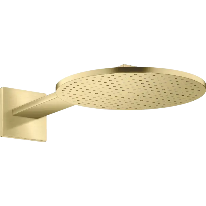 Bestseller - Showersolutions głowica prysznicowa 300 2jet z ramieniem prysznicowym mosiądz szczotkowany 35303950