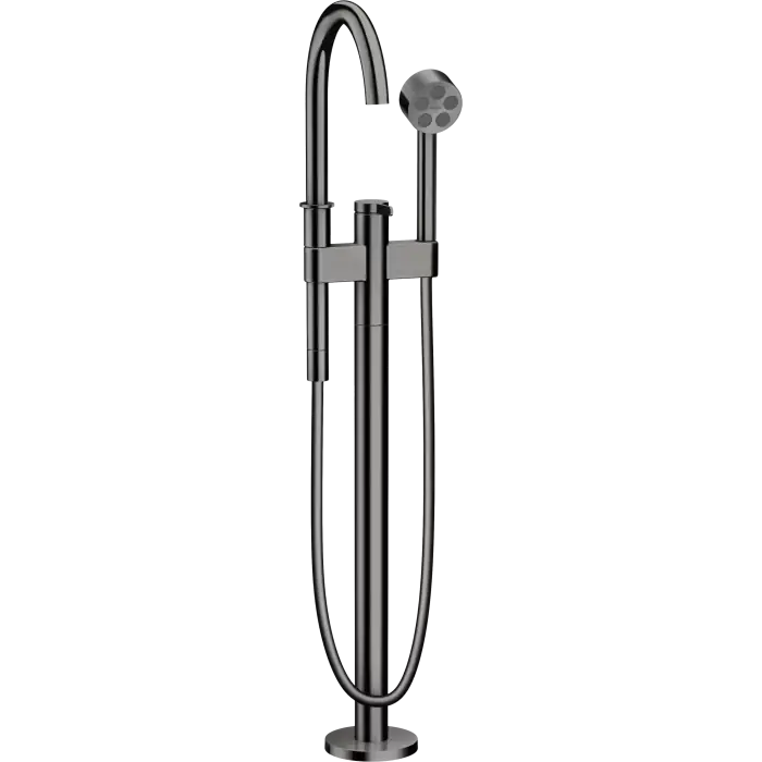 Superoferta | One bateria wannowa, wolnostojąca czarny chrom polerowany 48440330