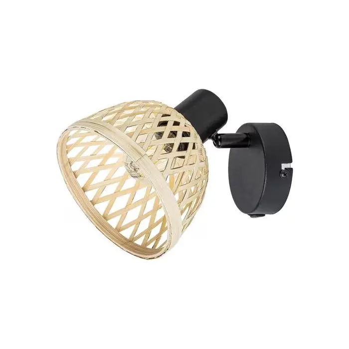 Tylko przez ograniczony czas - Rattan spot ip20 czarny mat e14 1x max 15w 3133