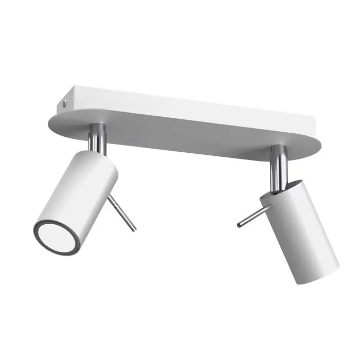 Okazja | Lampa sufitowa preston 2x mini gu10 biały/chrom MLP7615