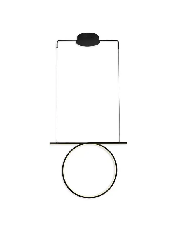 Okazja | Lampa wisząca żyrandol nowoczesny glamour koło pierścień LED ODETTA 30W 3750lm 4000K IP20 334039 GoldLux