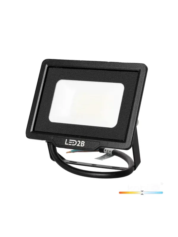 Końcówka zapasów | Naświetlacz LED halogen zewnętrzny MH 20W 4000K IP65 czarny LED2B 001648
