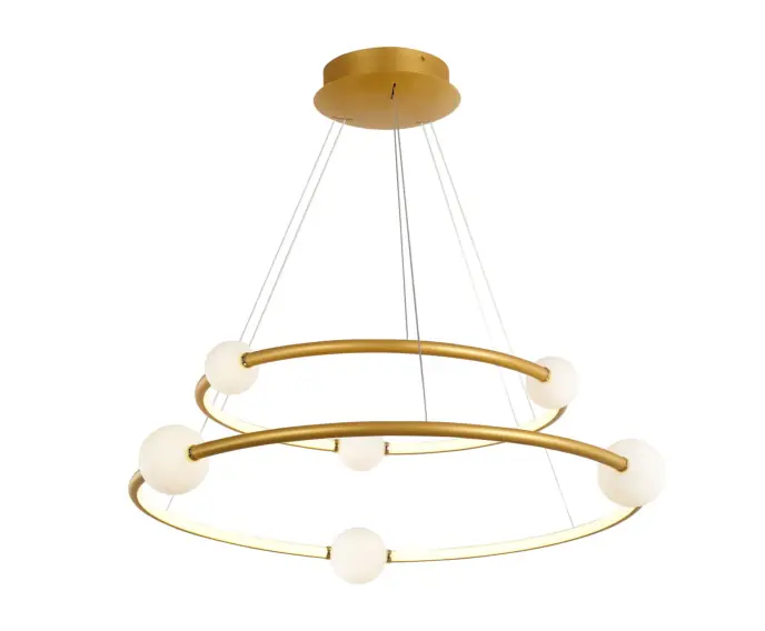 Wygodne zakupy | Lampa wisząca Italux Lozanna LED nowoczesna brąz PND-20112035-2A-GD
