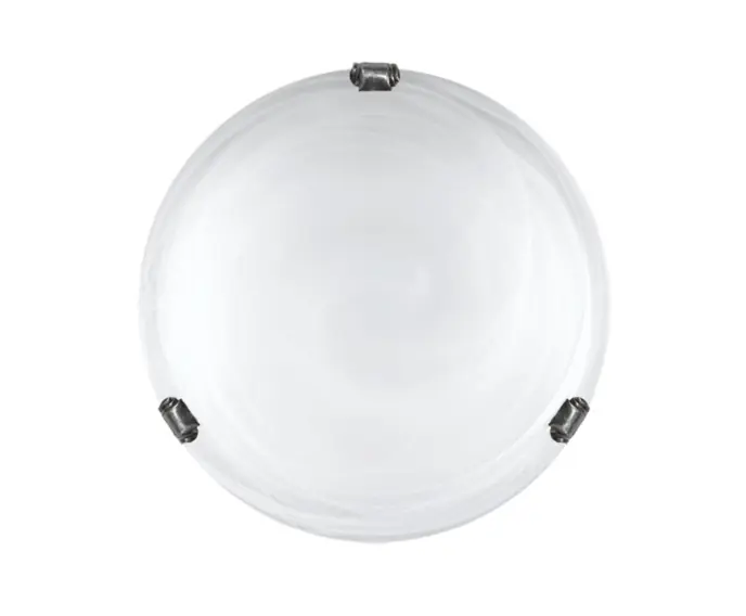 Top produkt - Plafon Lampex P1 Duna biała chrom 211/P1 ST BIA CHR