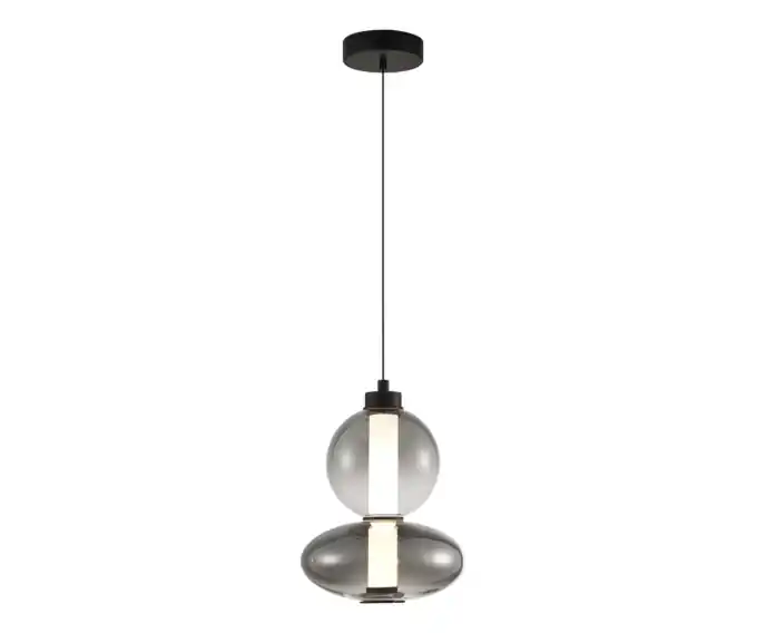 Właśnie dodano - Lampa wisząca DAPHNE SMOKED 12W Milagro ML0344