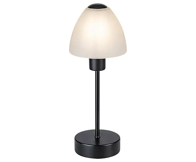 Lampka nocna do sypialni czarna matowa E14 Lydia 2296 Rabalux - Wyprzedaż zapasów
