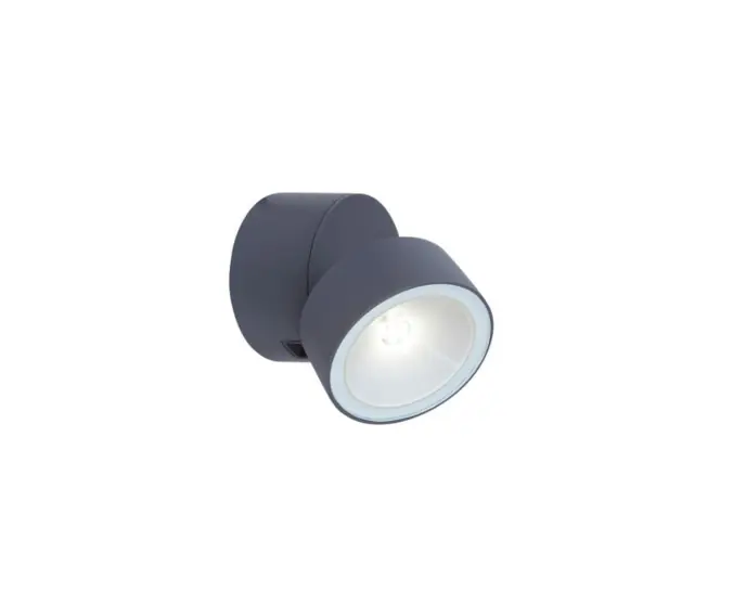 Ostatnie sztuki | Lampa elewacyjna kinkiet zewnętrzny TRUMPET antracyt Lutec 5626101125