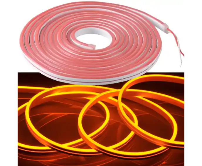 Top oferta | Taśma LED NEON 24V 5m Pomarańczowy IP65 318046 Polux