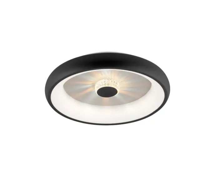Skorzystaj z oferty - Plafon z pilotem 46.5 cm LED 29W czarny okrągły VERTIGO Leuchten Direkt