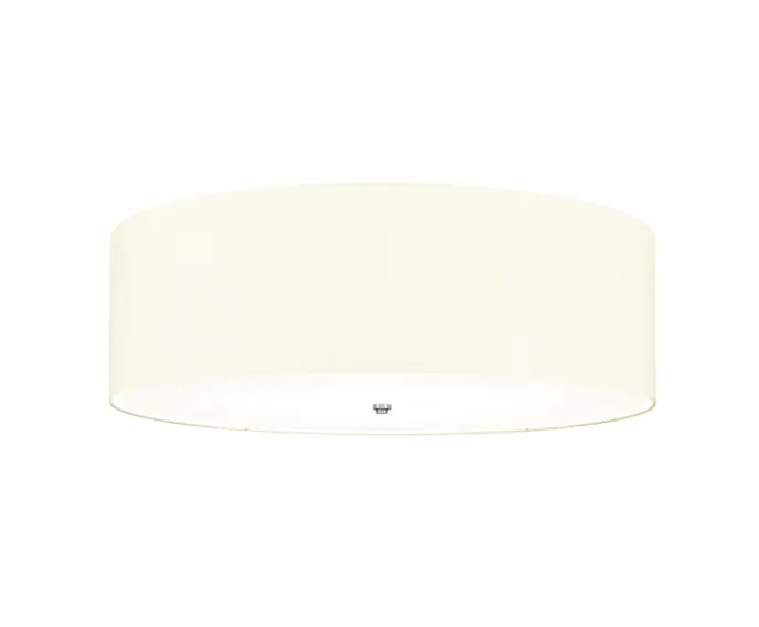 Plafon abażurowy okrągły 86.4 cm 7xE27 60W polerowany chrom Fletcher Flush Designer‘s Lightbox | Produkt wysokiej jakości