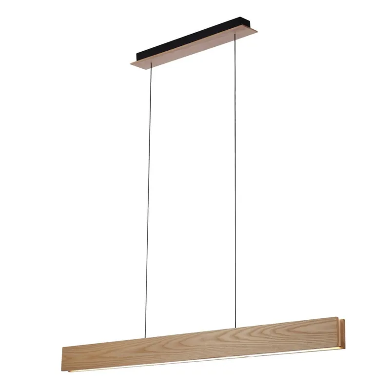 Lampa wisząca drewniana brązowo-czarna 120cm AZ2700 z serii LARIA - Azzardo | Nowość w ofercie
