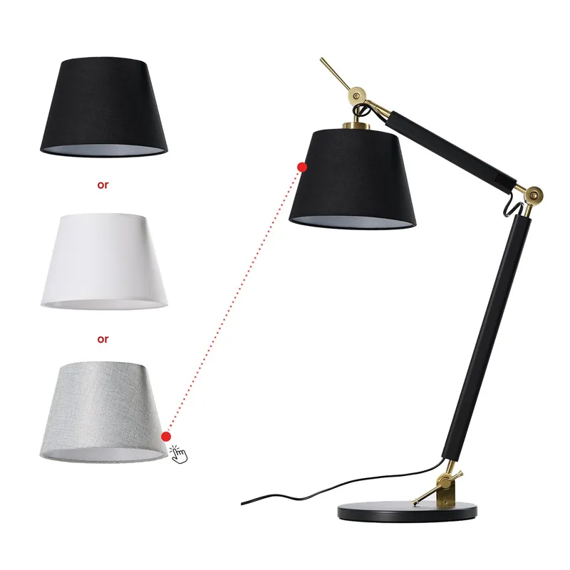 Ostatnie dni - Lampa stołowa metalowa czarno-złota regulowana AZ4188 z serii Zyta S - Azzardo
