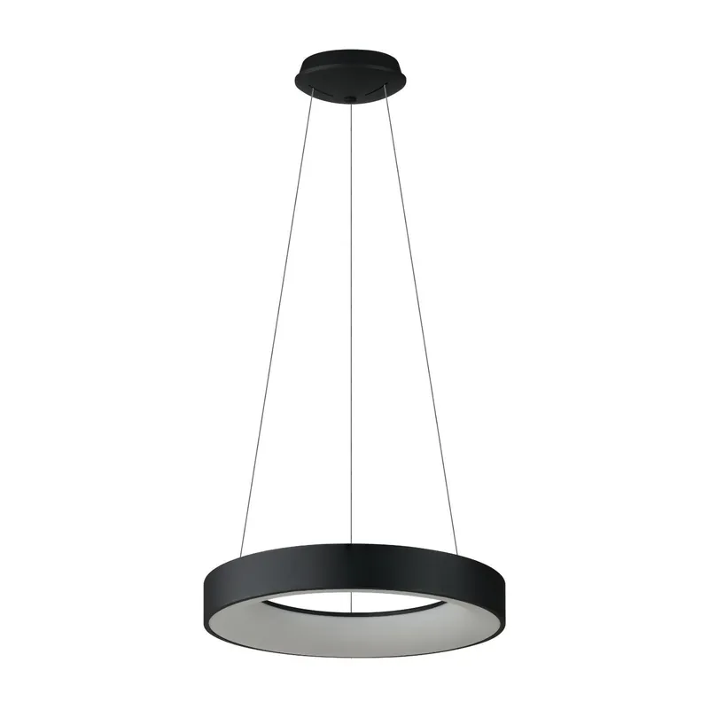 Wyprzedaż zapasów - Lampa wisząca LED czarna okrągła 38cm AZ4999 z serii SANTANA - Azzardo