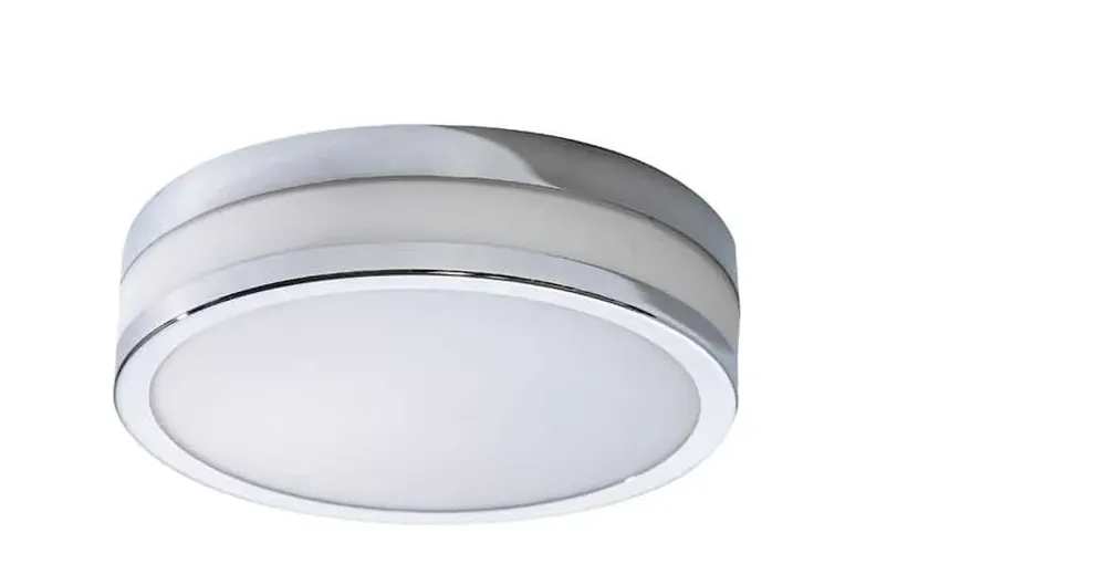 Bezpieczna płatność - Plafon LED szklany biały z chromem 29cm AZ2066 z serii KARI - Azzardo