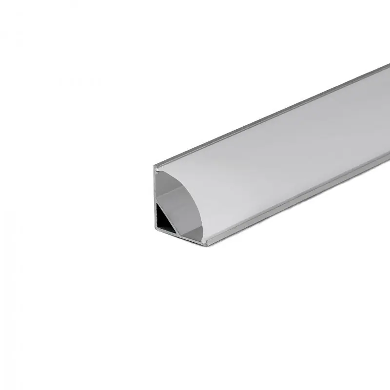 Bezpieczna płatność | Profil do LED zestaw, ALU anodowany kątowy V-TAC 2mb klosz mleczny 15,8x15,8mm VT-8109