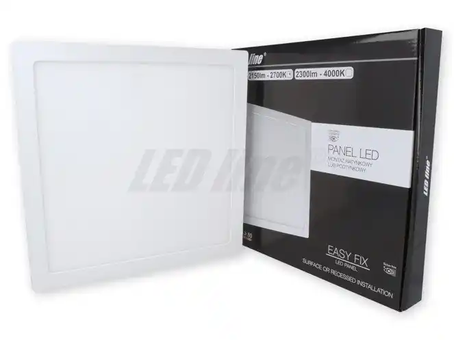 Panel LED line® EasyFix kwadrat 24W 2150lm 2700K biała ciepła | Dodatkowy rabat