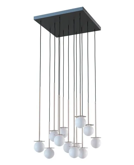 Tylko przez ograniczony czas | Lampa wisząca Cotton Panel I srebrna Cleoni