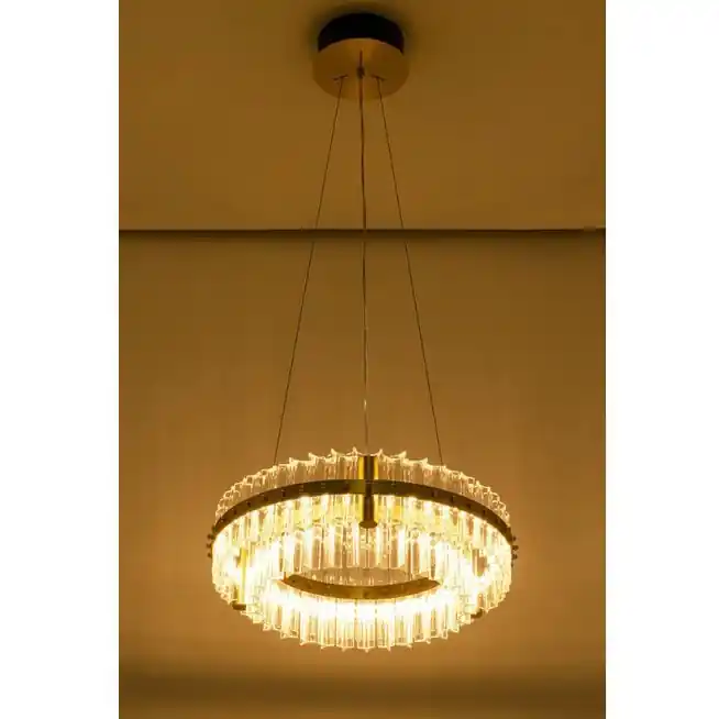 Wybór klientów | Lampa wisząca SATURNUS 47 DUO złota Moosee