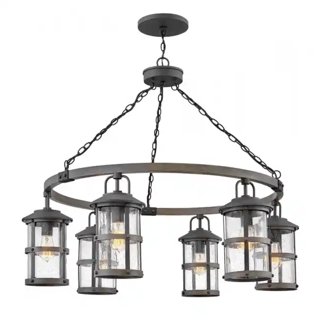 Żyrandol zewnętrzny QN-LAKEHOUSE6-P-DZ Elstead Lighting | Wielka wyprzedaż