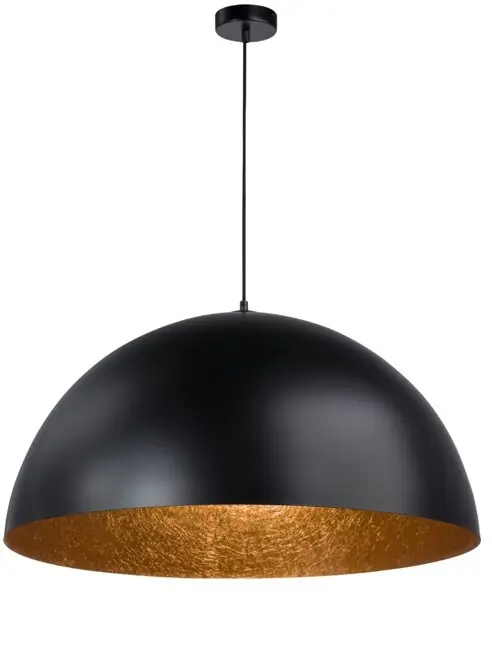 Sprawdzony wybór | Sfera 90 czarny/miedź lampa wisząca 30126