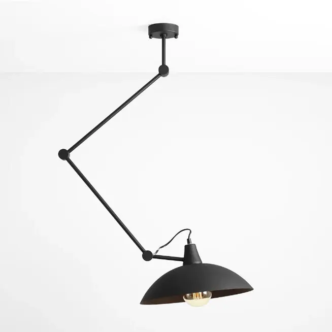 Zamów teraz | CZARNA LAMPA NA WYSIĘGNIKU MELOS ALDEX 808PL-G1