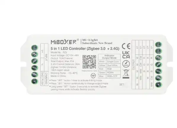 Kontroler 5w1 LED Zigbee 3.0 12-48VDC 20A MiBoxer (PZ5) - Kup online