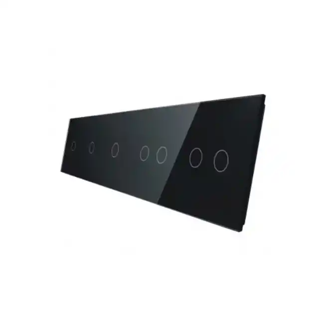 Ostatnia szansa | Siedmioprzyciskowy czarny panel szklany 7011122-62 LIVOLO