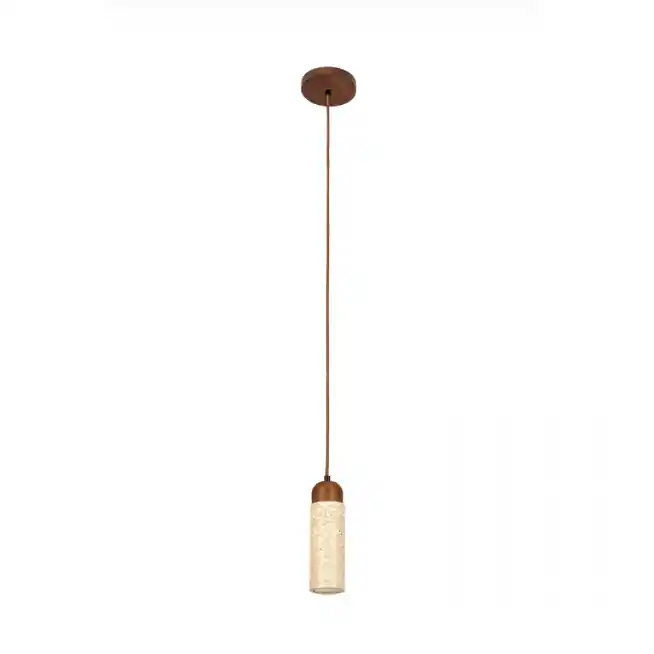 LAMPA WISZĄCA 1xGU10 MAX 10W KAMIEŃ NATURALNY - BRĄZOWE DREWNO 25417 | Prosto od producenta