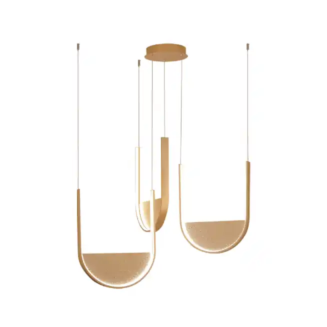 WEWNĘTRZNA LAMPA WISZĄCA LED 35W 3000K, ZE SZKŁEM SZAMPAŃSKIM 23169 | Bezpośrednio od producenta
