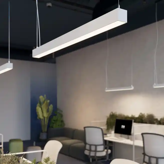 Taniej - Lampa wisząca PINNE 150 czarna 4000K Thoro Lighting
