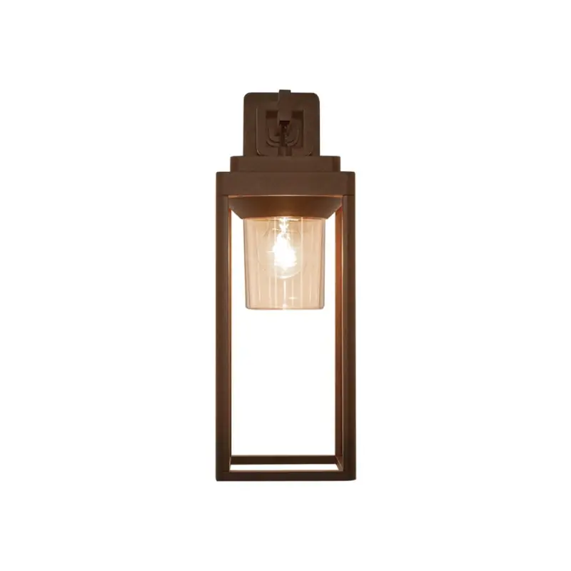 Lampa ścienna zewnętrzna E343 Zambelis, brązowy, E27, IP65, max 15W - Oszczędź