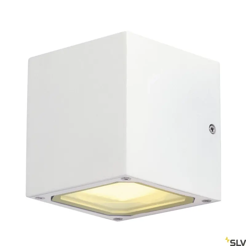 Końcówka serii - SITRA CUBE lampa ścienna zewnętrzna SLV, IP44, biały, max 18W